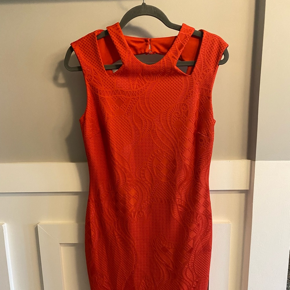 Cache cocktail red dress, size 8